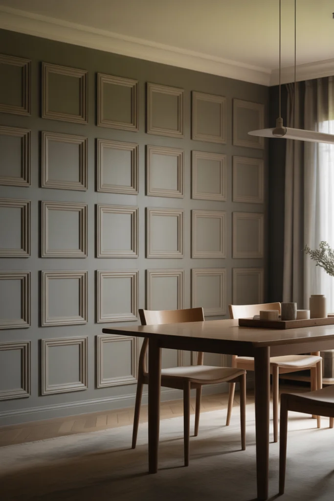 Raised Paneling for a Formal Touch