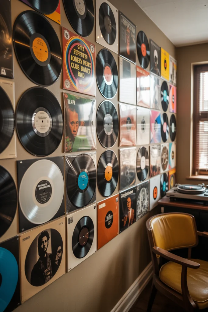 Record Collage with Covers