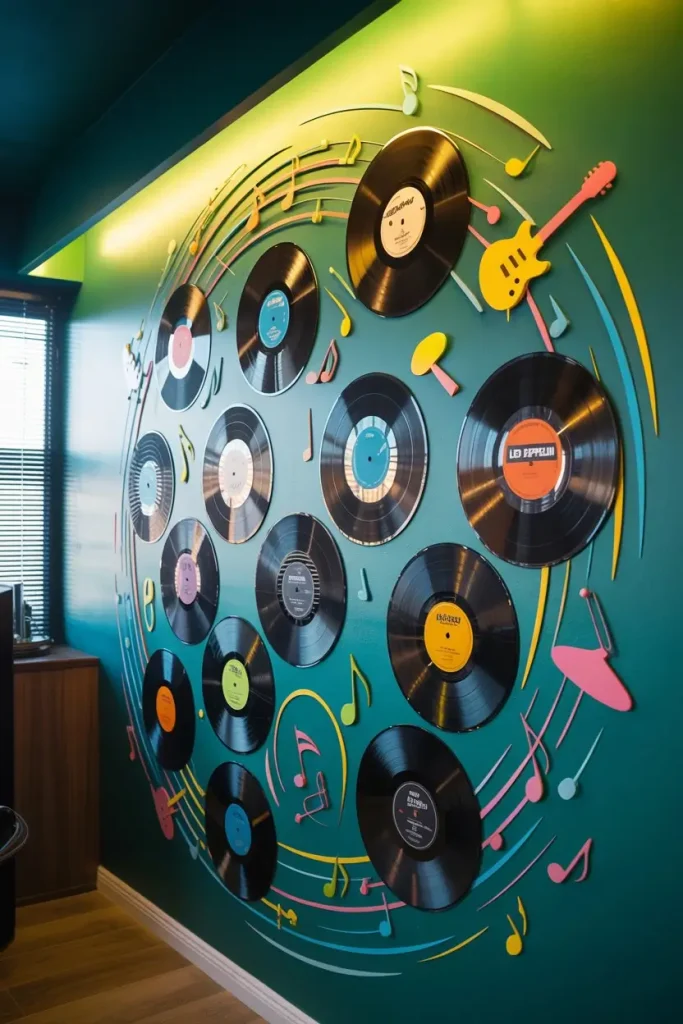 Record-Inspired Wall Decals and Mixes