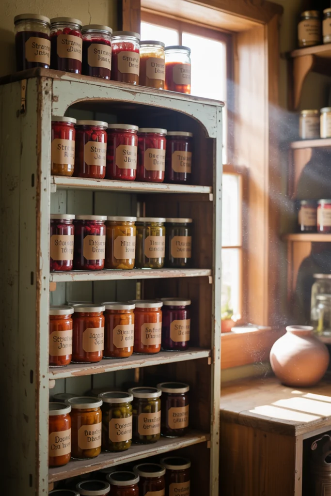 Repurpose Old Bookcases for Jar Storage