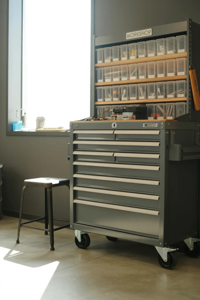 Rolling Tool Chest with Shelves