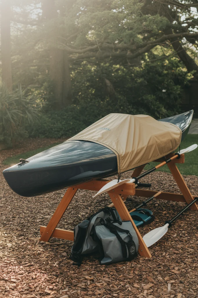 Seasonal Kayak Storage with Tarps