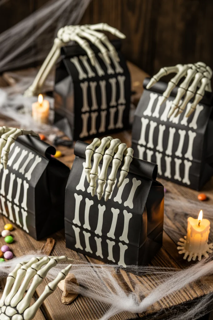 Skeleton Hand Grab Bags