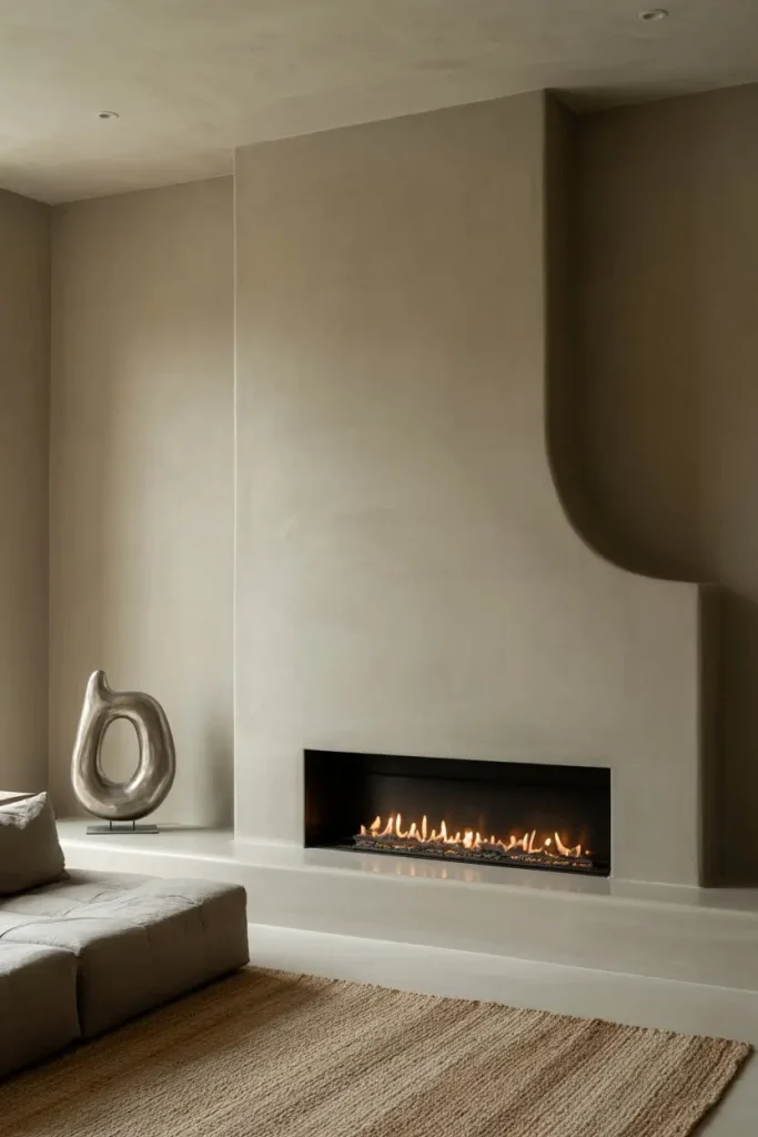 Sleek Modern Fireplace with Minimalist Lines