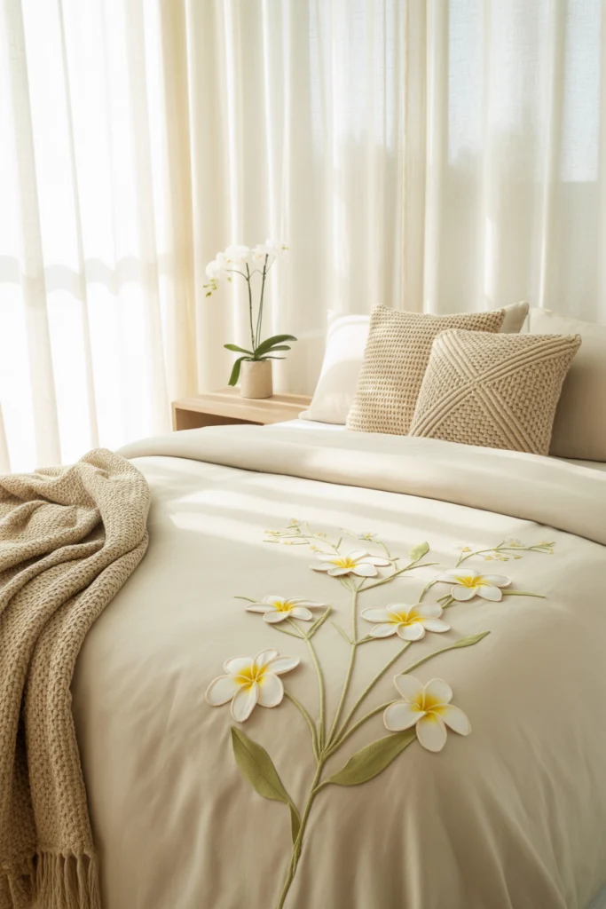 Soft Neutral Tones with Hawaiian Accents