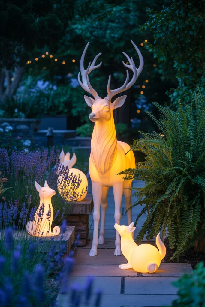 Solar-Powered Decorative Sculptures