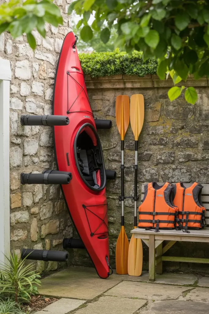 Storage Alongside Garden Walls