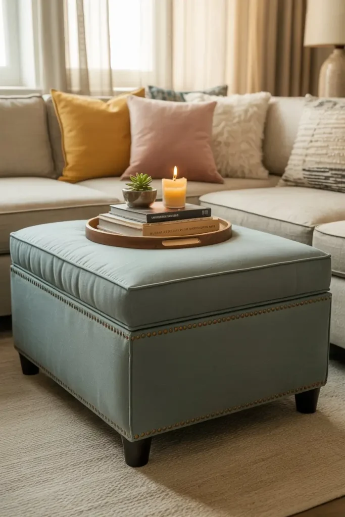Storage Ottomans That Double as Furniture