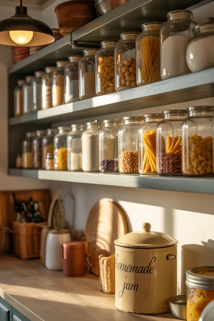 Store Beautifully in Clear Glass Jars