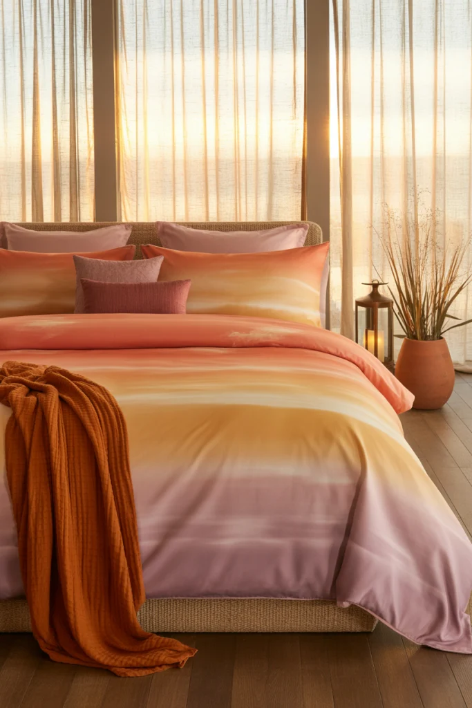 Sunset Color Blends for a Cozy Evening Look
