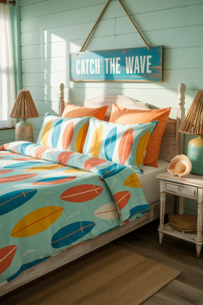 Surfboard Patterns for a Playful Vibe