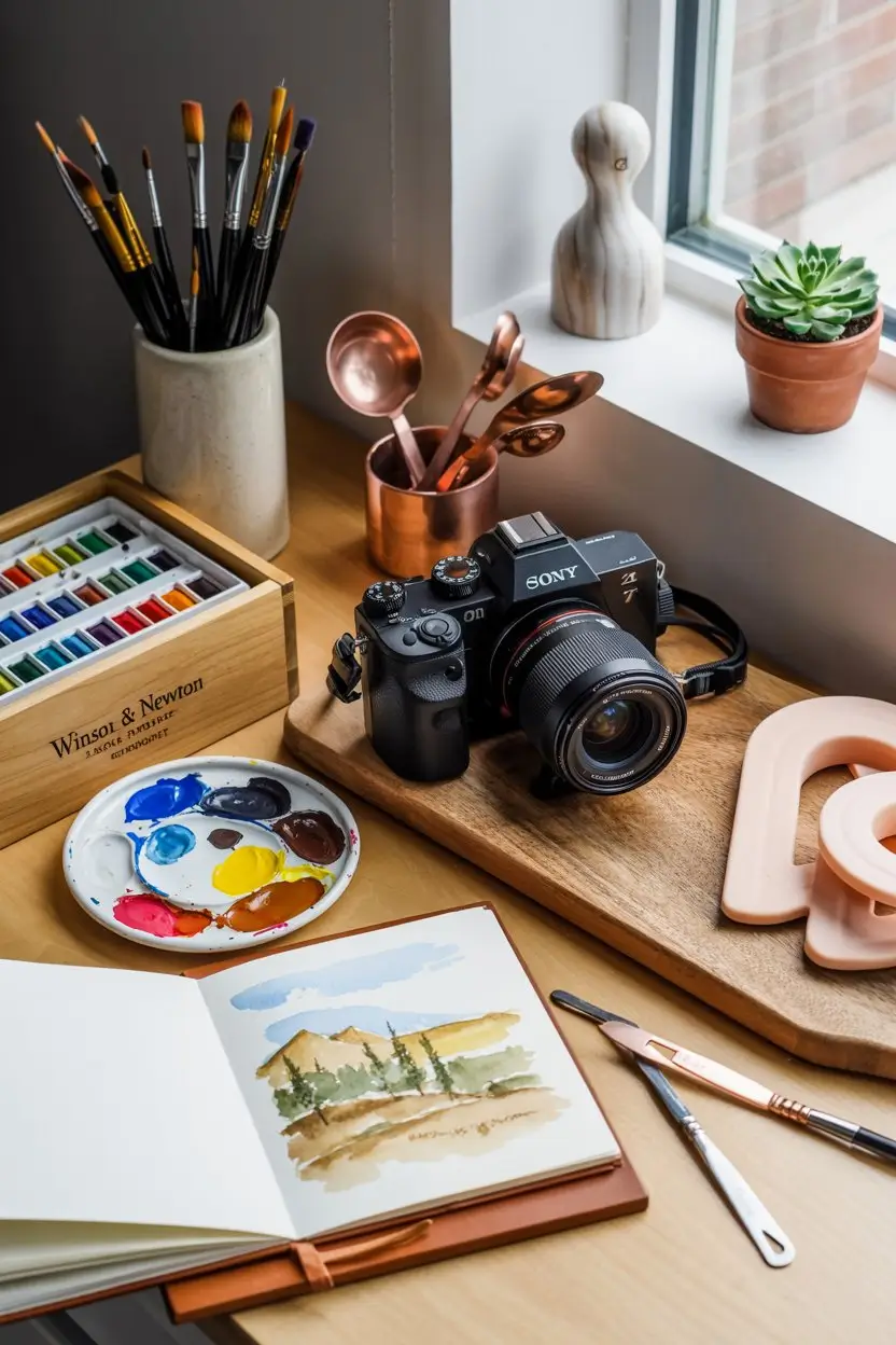 A camera lens, a thoughtful gift for someone with a photography hobby.