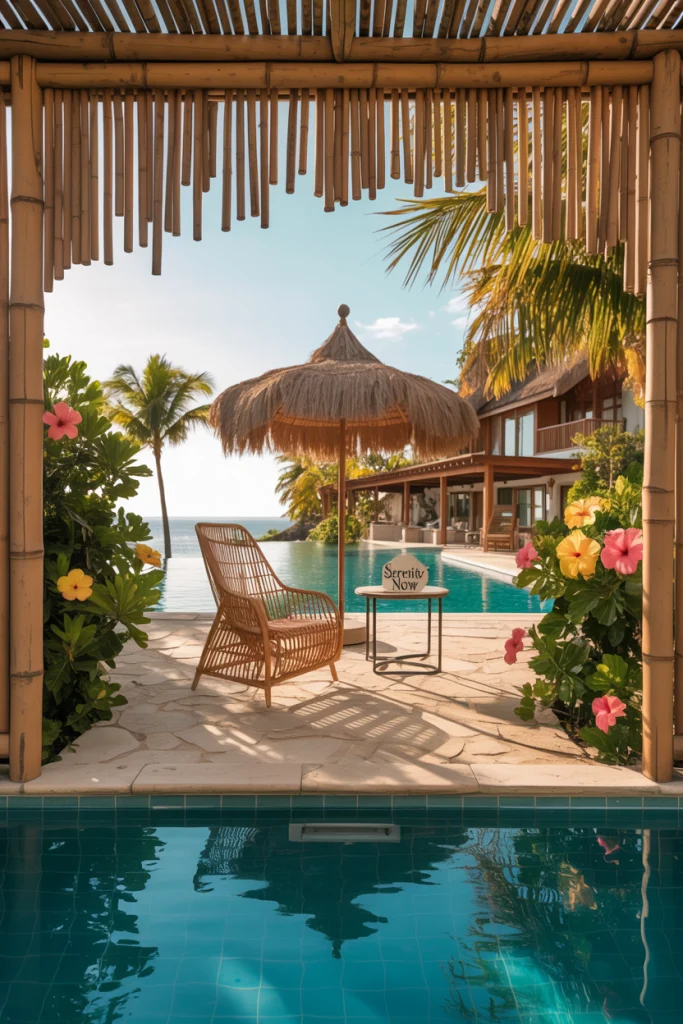 Tropical Bamboo Railings for a Resort Look