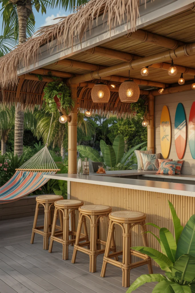 Tropical-Inspired Tiki Bar Escape