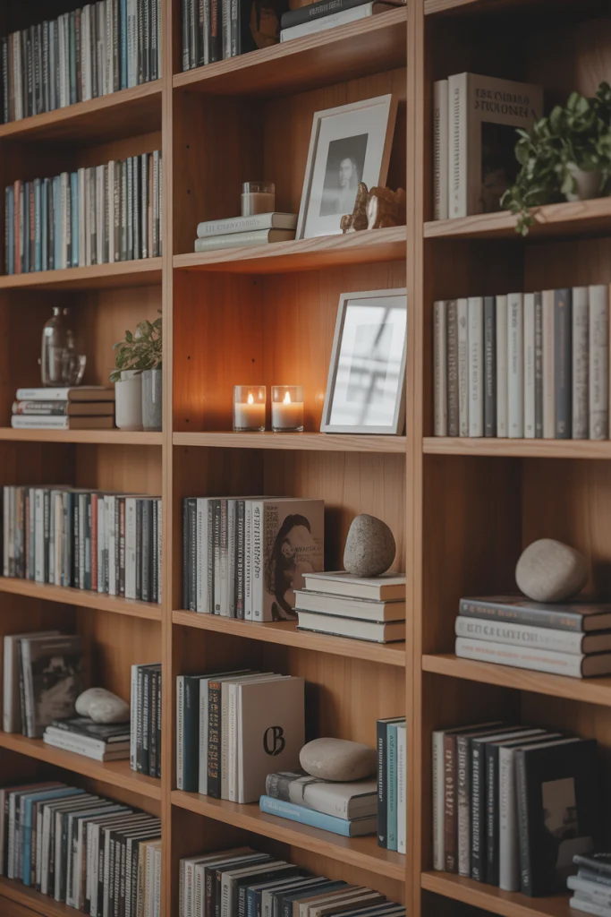 Try Horizontal and Vertical Book Stacks