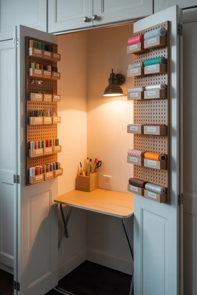 Turn Closets into Craft Nooks