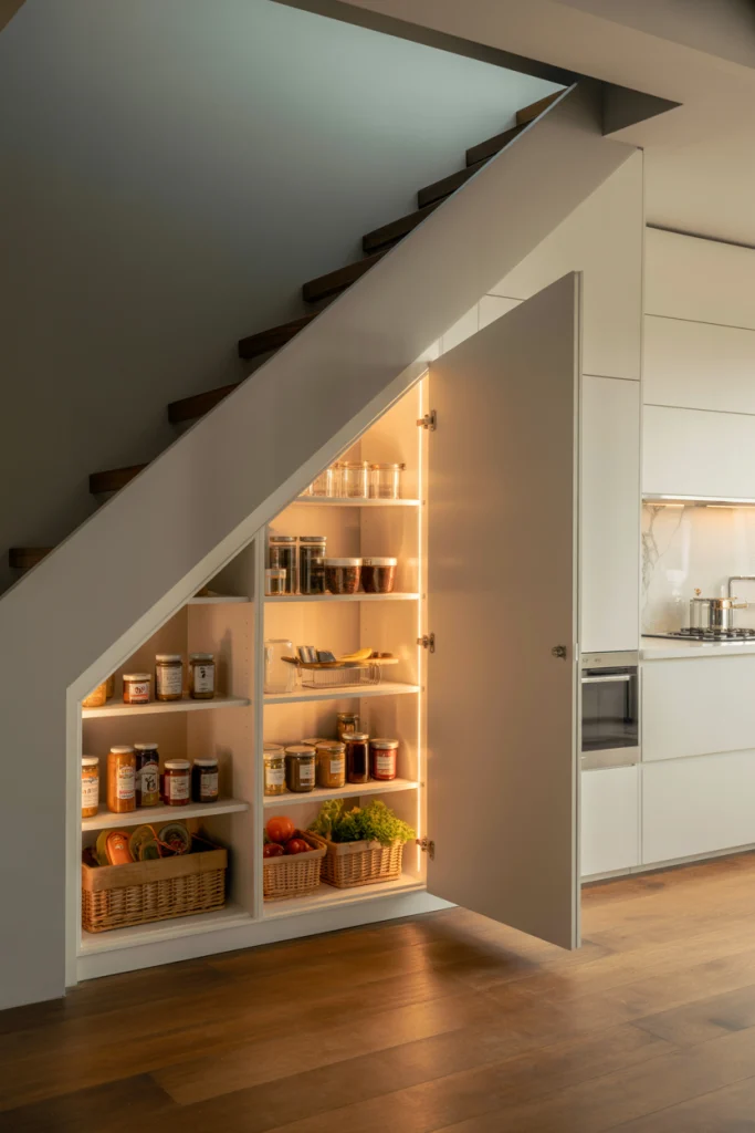 Under-Stair Pantry for Creative Storage