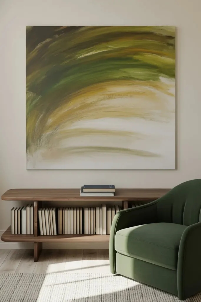 Use Art or Books with Visual Weight