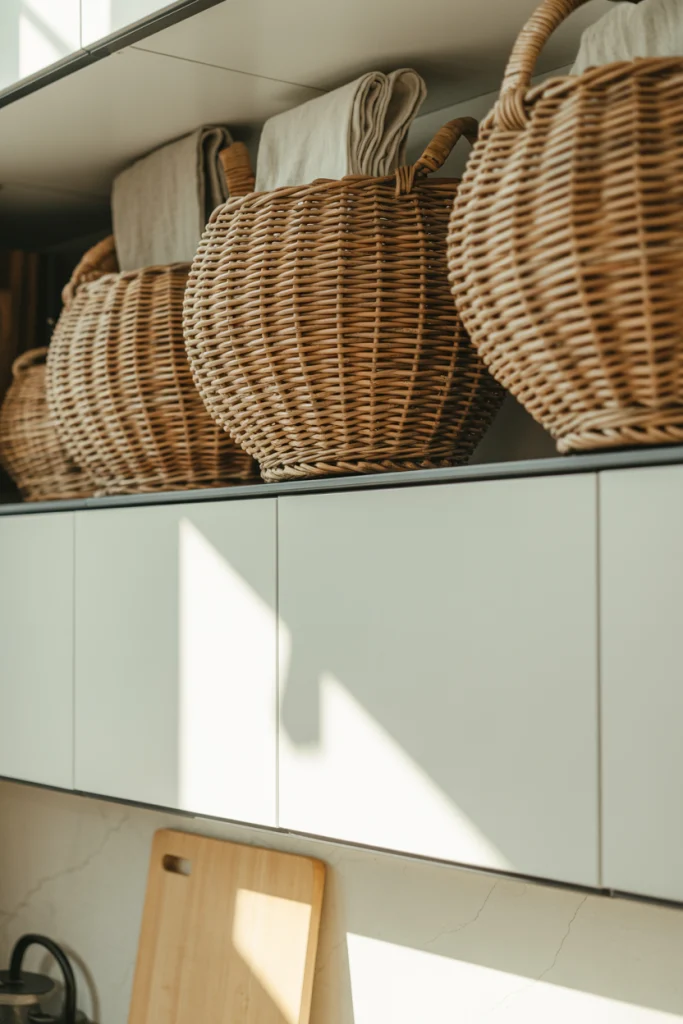 Use Baskets for Hidden Storage