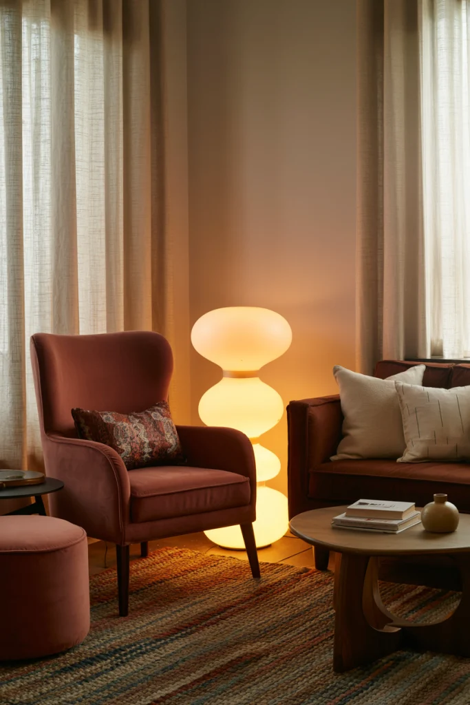 Use Burgundy in Small Furnishings