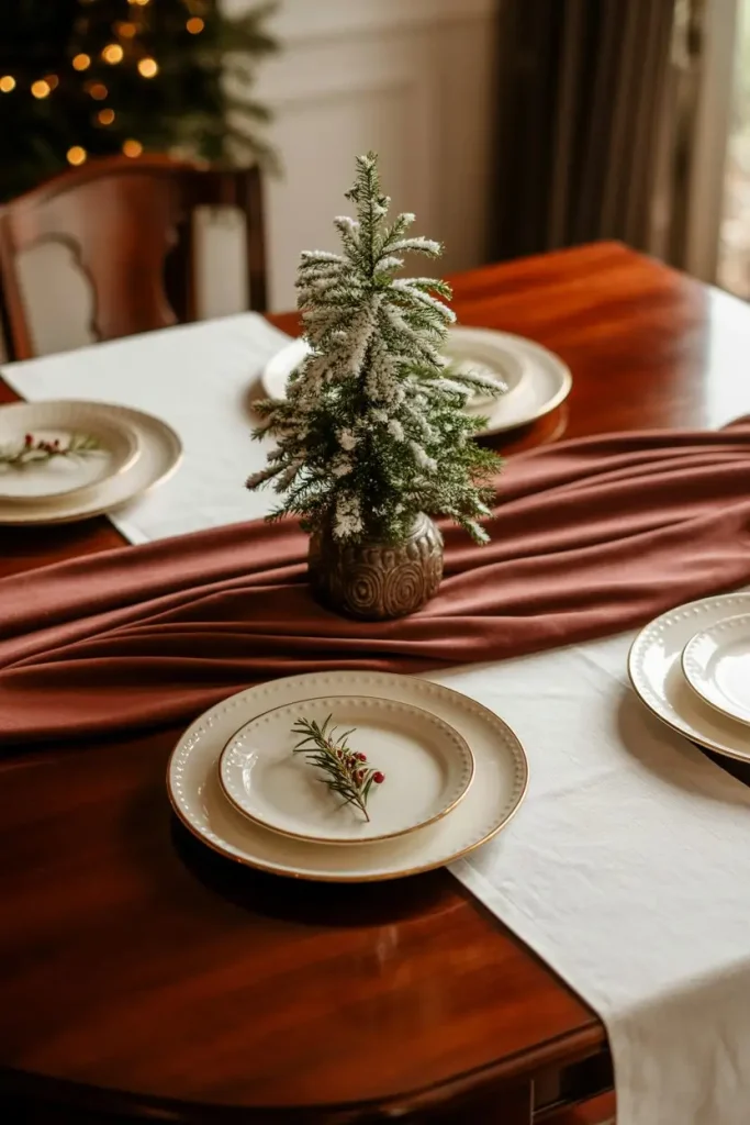 Use Classic Dinnerware with Subtle Holiday Accents