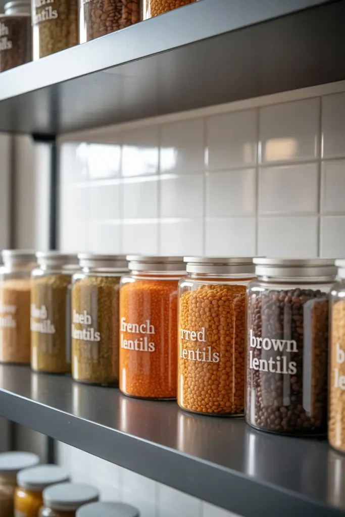 Use Clear Plastic Jars for Easy Labeling and Visibility