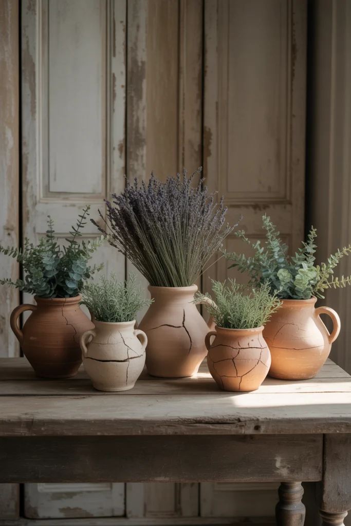 Use Crocks and Clay Pots With Texture