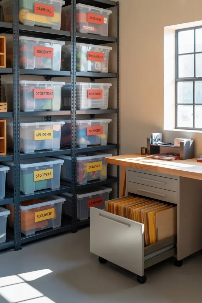 Use Flexible Storage for Seasonal Tools and Files