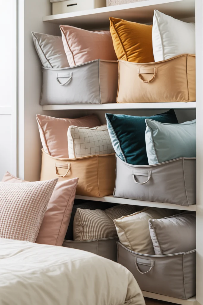 Use Foldable Pillow Storage Bags