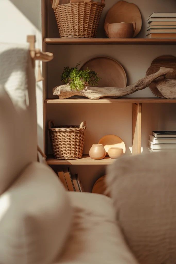 Use Natural Pieces for a Cozy Feel