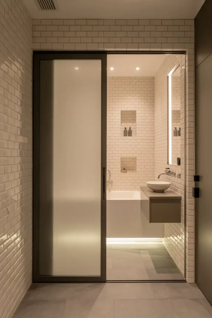 Use Sliding or Pocket Doors