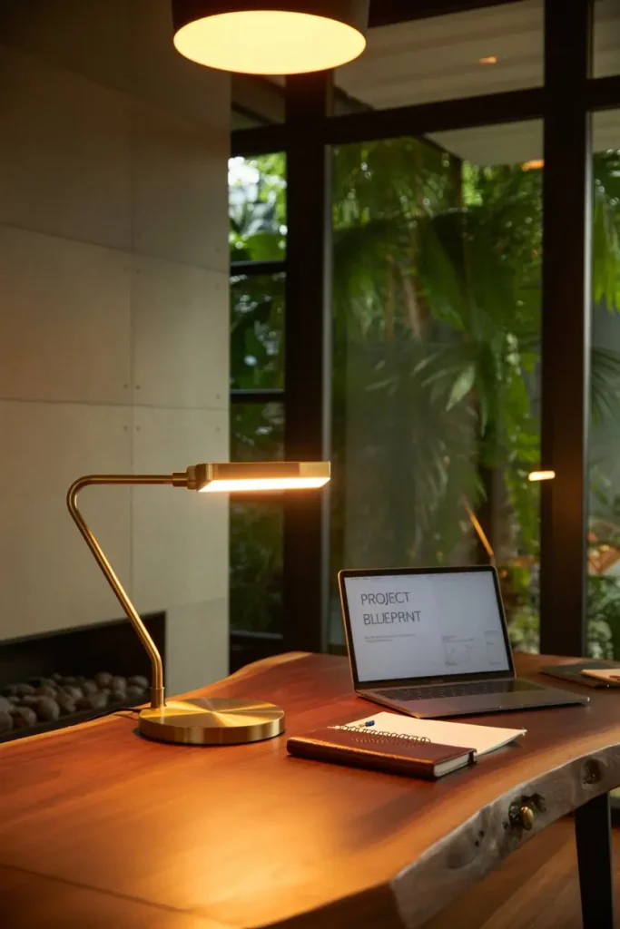 Use Task Lighting and Dimmable Overhead Light