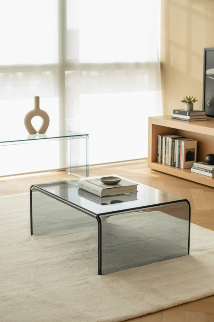 Use Transparent or Open Furniture