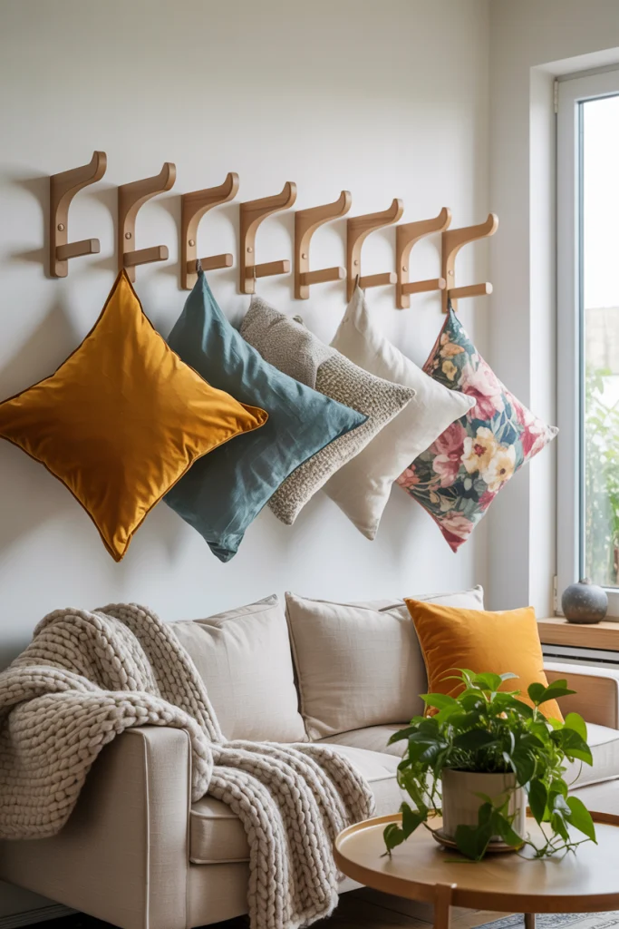 Use Wall-Mounted Hooks for Easy Access