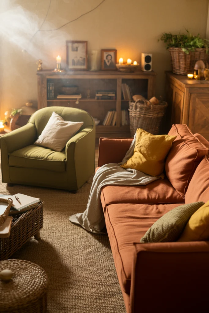 Use scent and sound to set the mood