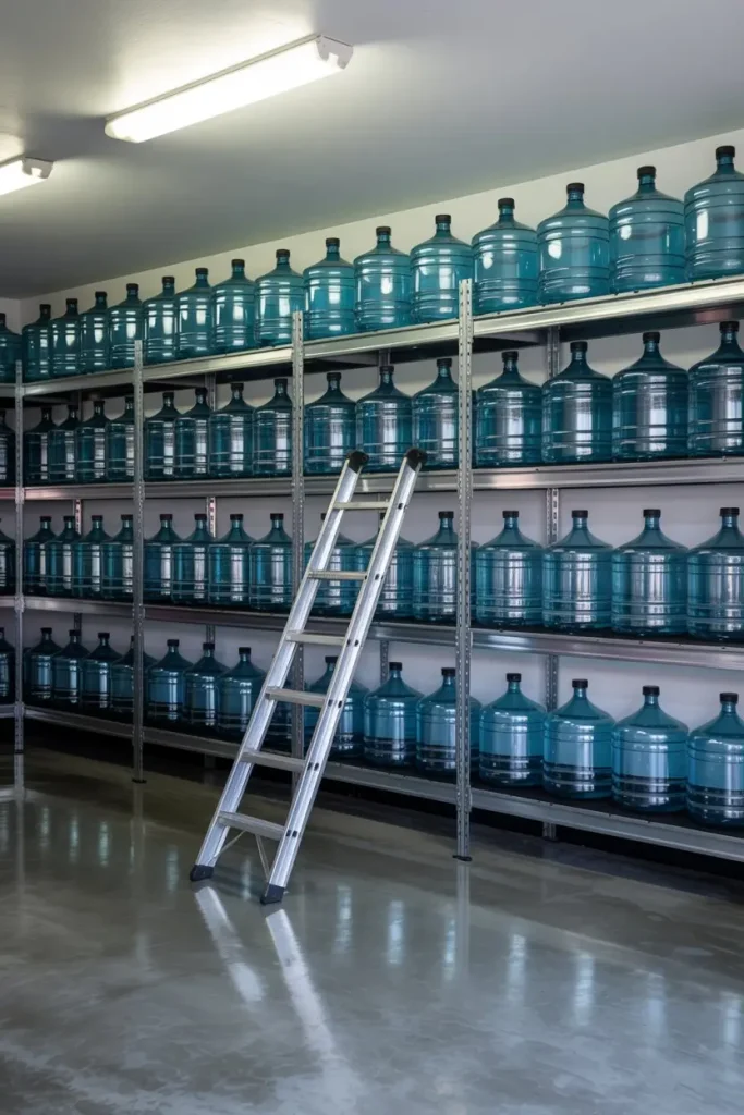 Utilize Overhead Shelving in a Garage or Basement