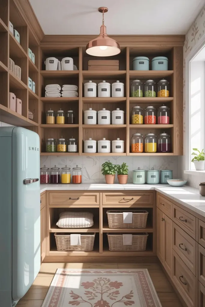 Walk-In Pantry with Floor-to-Ceiling Shelves