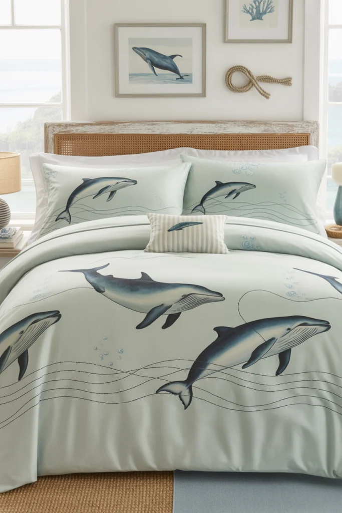 Whale and Dolphin Motifs for Ocean Lovers