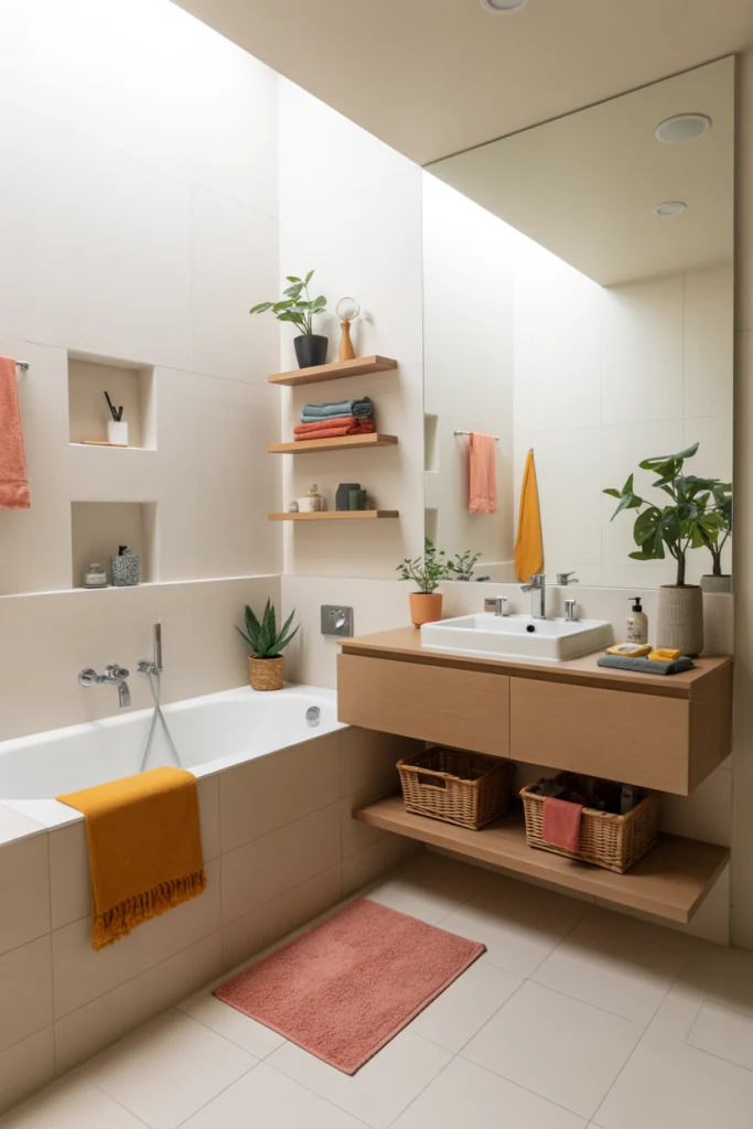 Float the Vanity to Expose More Floor