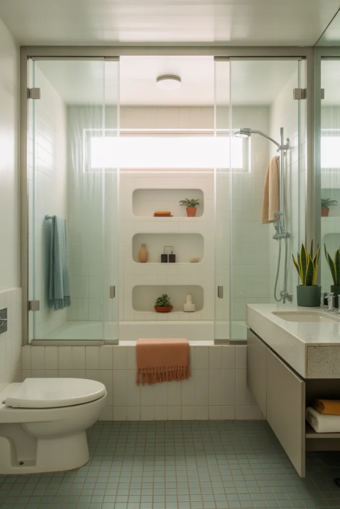 Frame the Tub with Glass Panels