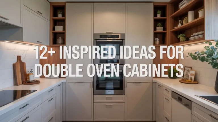 12+ Inspired Ideas for Double Oven Cabinets