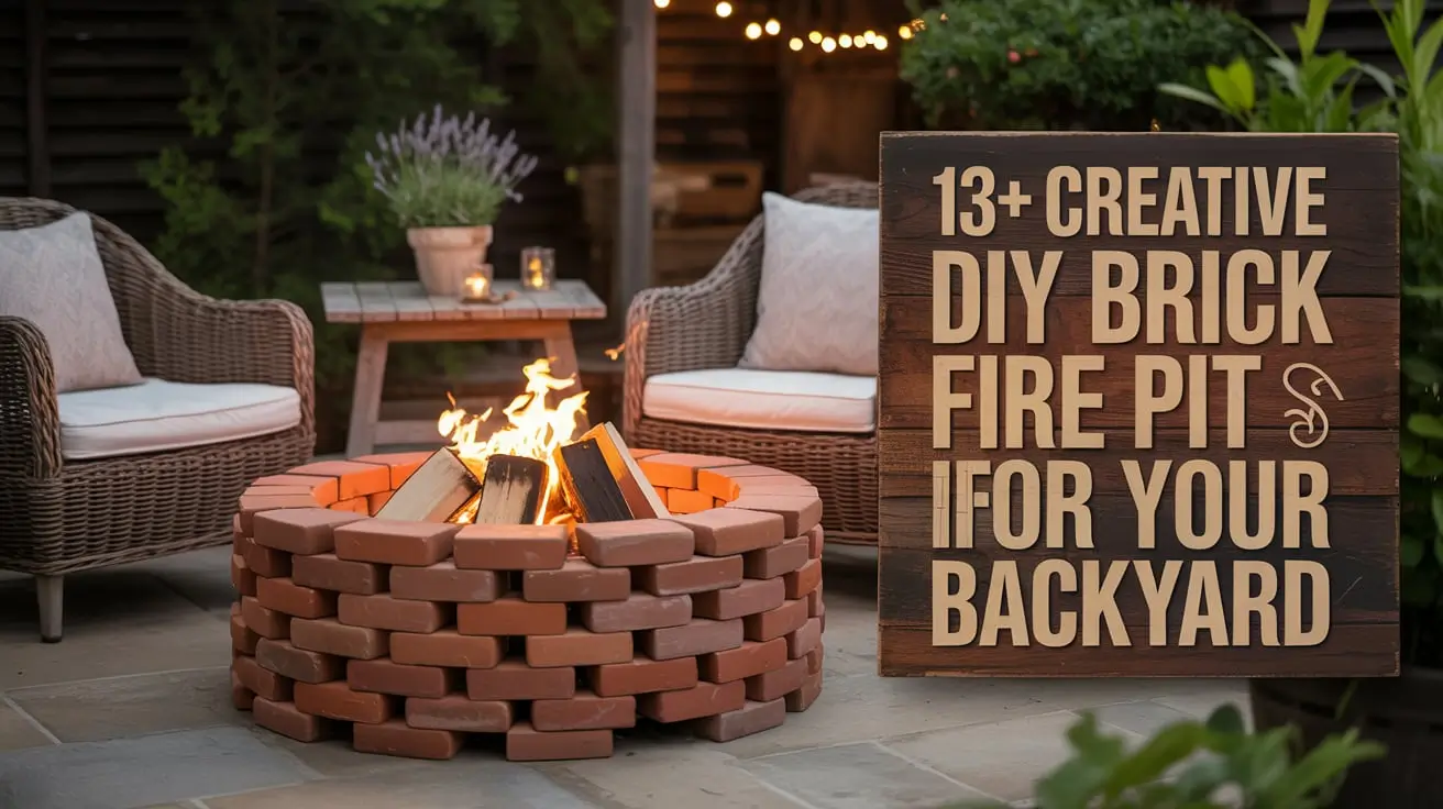 13+ Creative DIY Brick Fire Pit Ideas for Your Backyard