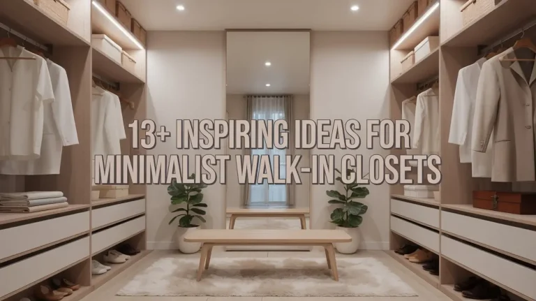 13+ Inspiring Ideas for Minimalist Walk-In Closets