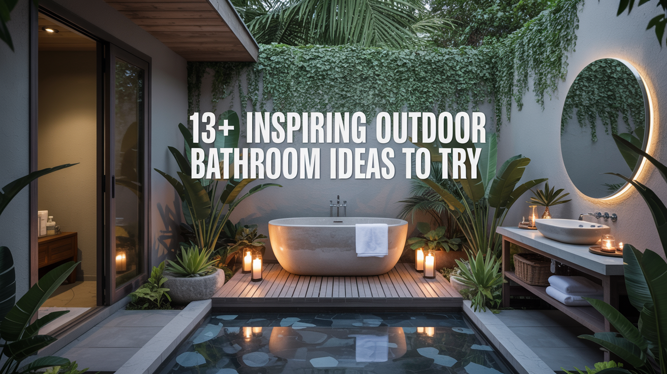 13+ Inspiring Outdoor Bathroom Ideas to Try