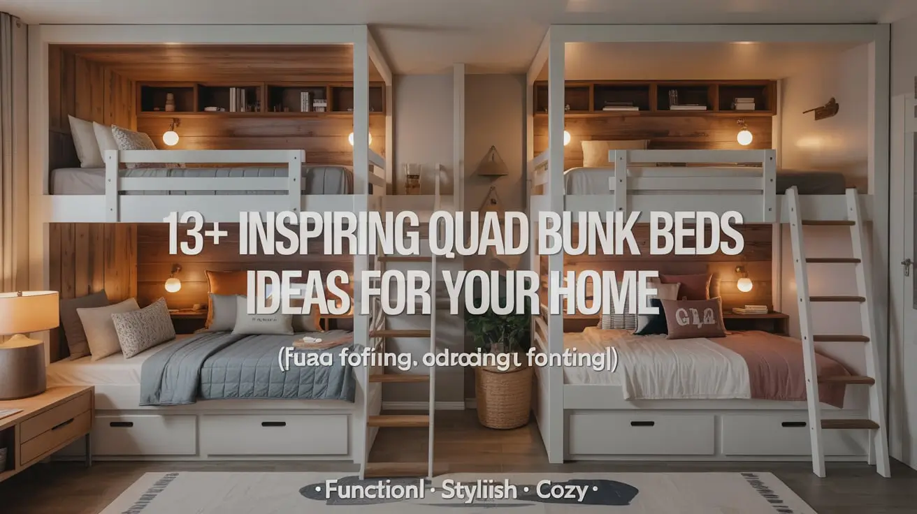 13+ Inspiring Quad Bunk Beds Ideas for Your Home