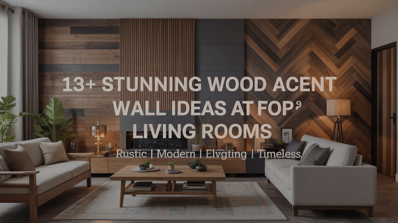 13+ Stunning Wood Accent Wall Ideas for Living Rooms
