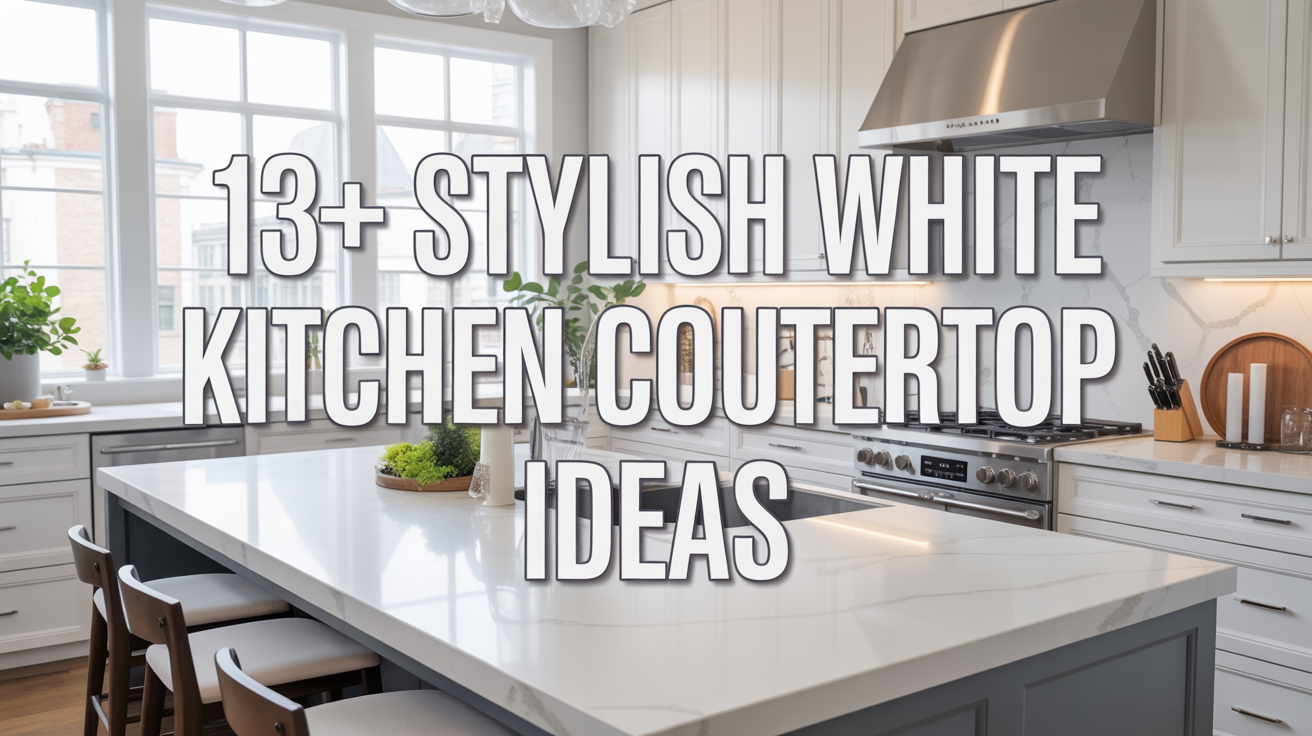 13+ Stylish White Kitchen Countertop Ideas