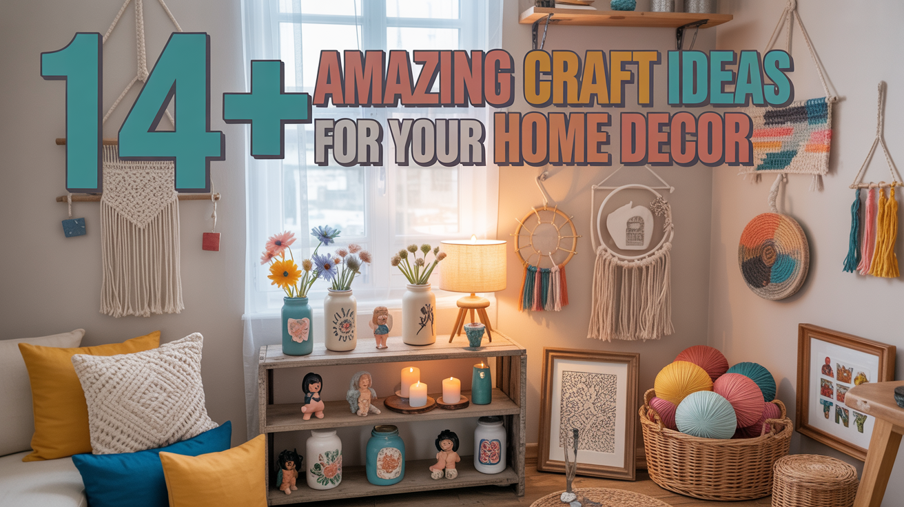 14+ Amazing Craft Ideas for Your Home Decor