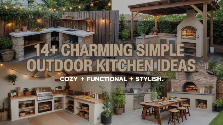 14+ Charming Simple Outdoor Kitchen Ideas