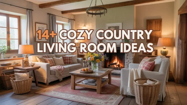 14+ Cozy Country Living Room Ideas